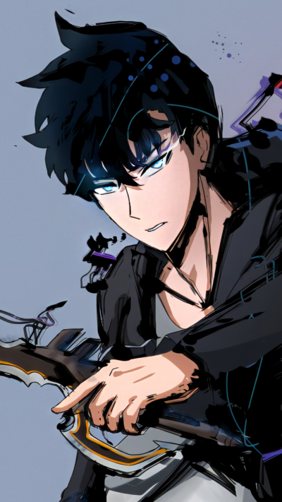 Anime Solo Leveling, Sung Jin-Woo, 1080x1920