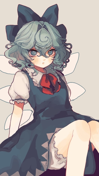 Anime Touhou, Cirno (Touhou), 1080x1920