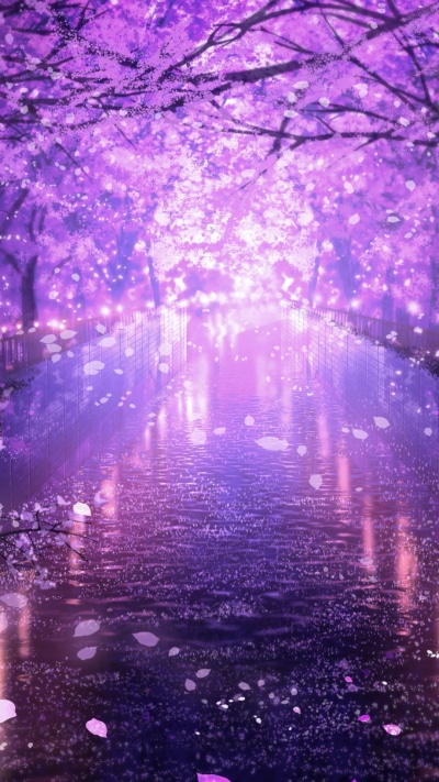 Anime Sakura, Canal, Water, Blossom, 1080x1920