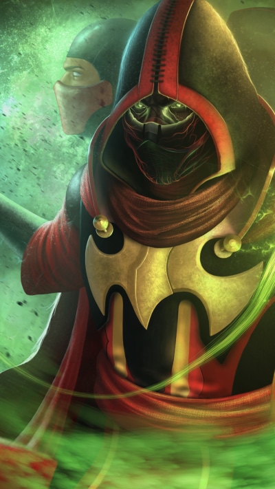 Video Game Mortal Kombat, Ninja, Ermac (Mortal Kombat), Mask, Magic, Hood, 1080x1920