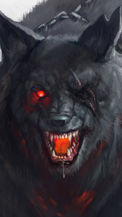 Fantasy Wolf, 1080x1920