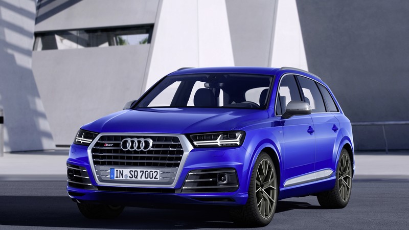 Audi SQ7 TDI, Geneva Auto Show 2016, crossover, blue