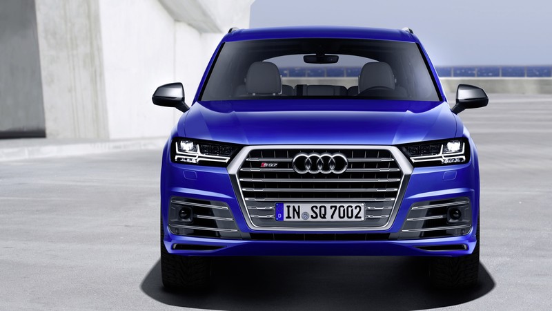 Audi SQ7 TDI, Geneva Auto Show 2016, crossover, blue