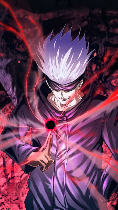 Anime Jujutsu Kaisen, Satoru Gojo, 1080x1920