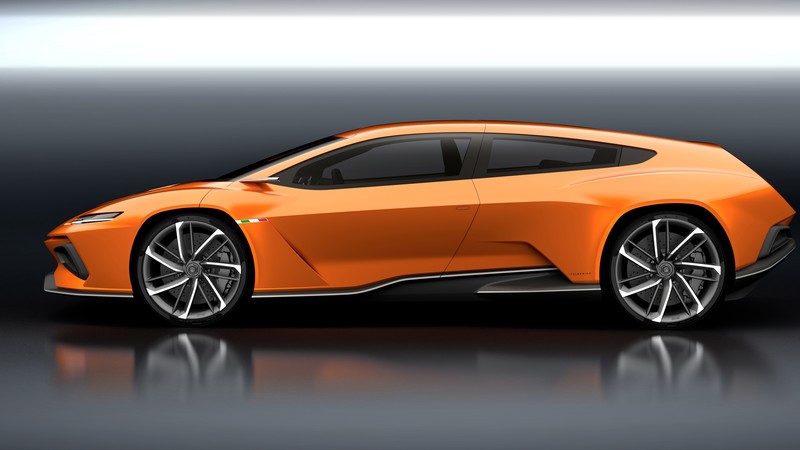 GT Zero, Geneva Auto Show 2016, Shuting break, electric cars, orange