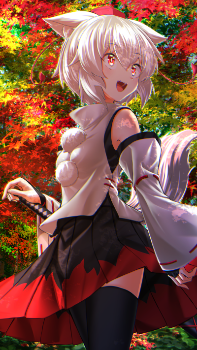 Anime Touhou, Momiji Inubashiri, 1080x1920