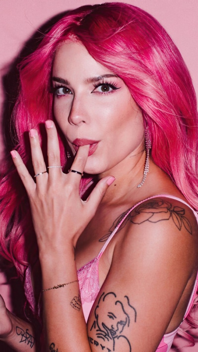 Music Halsey, Halsey (Singer), American, Pink Hair, Singer, Tattoo, 1080x1920
