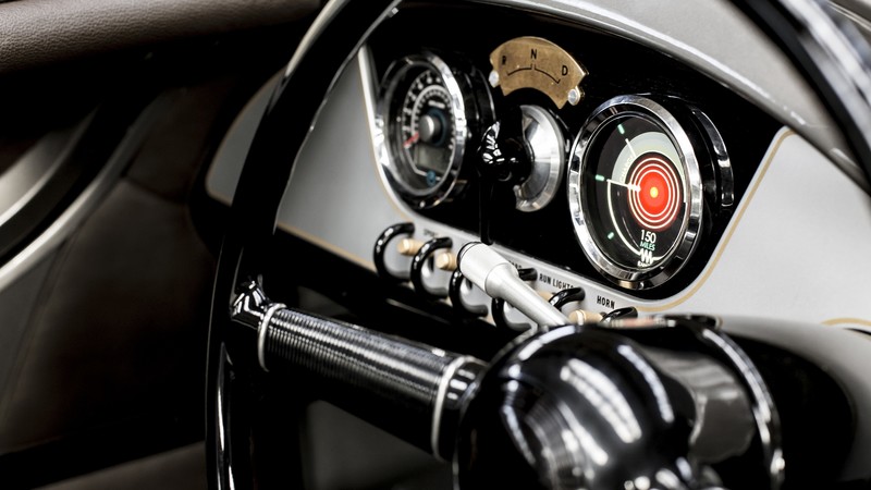 Morgan EV3 3 Wheeler, Geneva Auto Show 2016, instrument cluster
