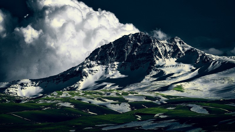 Aragats, 4K, Armenia, mountains, clouds