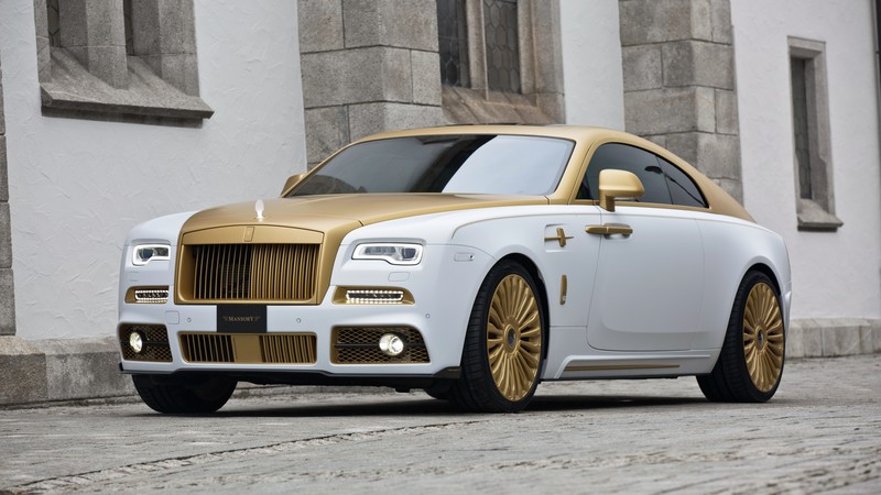 Mansory Rolls-Royce Wraith, Wraith Palm Edition 999, Geneva Auto Show 2016, luxury cars, gold