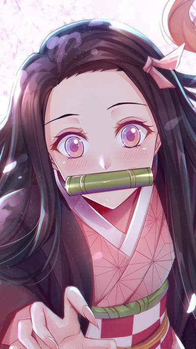 Anime Demon Slayer: Kimetsu no Yaiba, Nezuko Kamado, 1080x1920