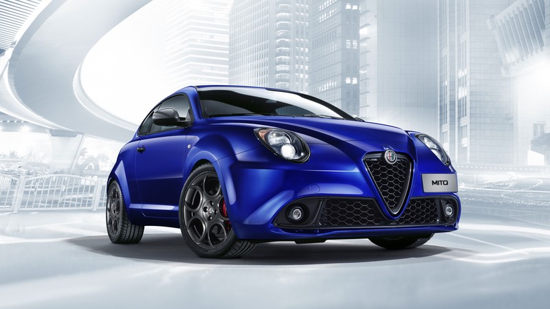 Alfa Romeo Mito Veloce (955), Geneva Auto Show 2016, hatchback, blue