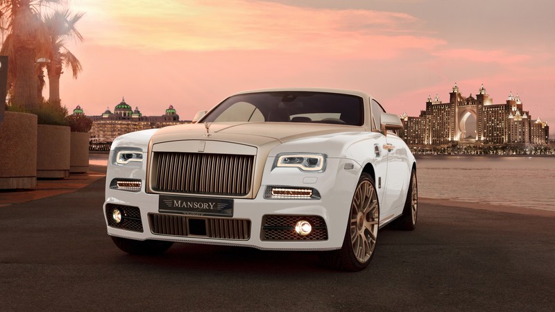 Mansory Rolls-Royce Wraith, Wraith Palm Edition 999, Geneva Auto Show 2016, luxury cars, gold