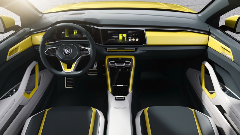 Volkswagen T-cross, Geneva Auto Show 2016, crossover, interior