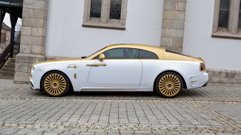 Mansory Rolls-Royce Wraith, Wraith Palm Edition 999, Geneva Auto Show 2016, luxury cars, gold