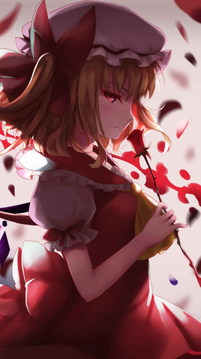 Anime Touhou, Flandre Scarlet, 1080x1920