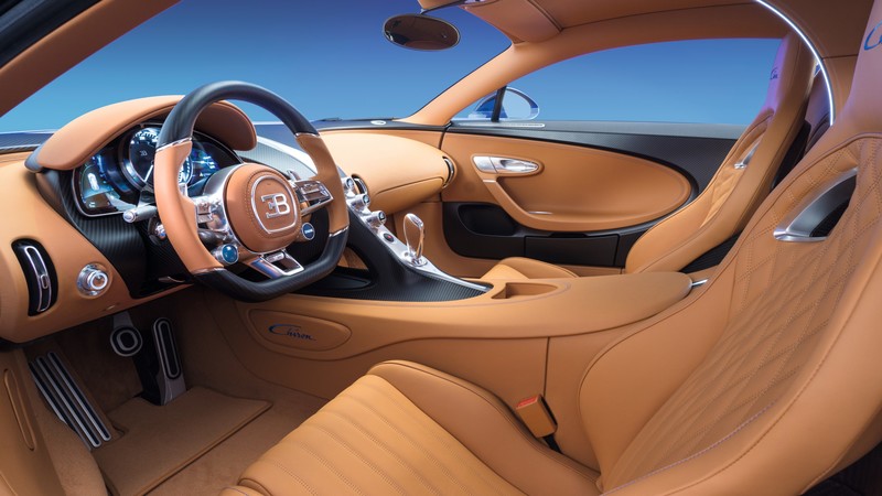 Bugatti Chiron, Geneva Auto Show 2016, hypercar, interior