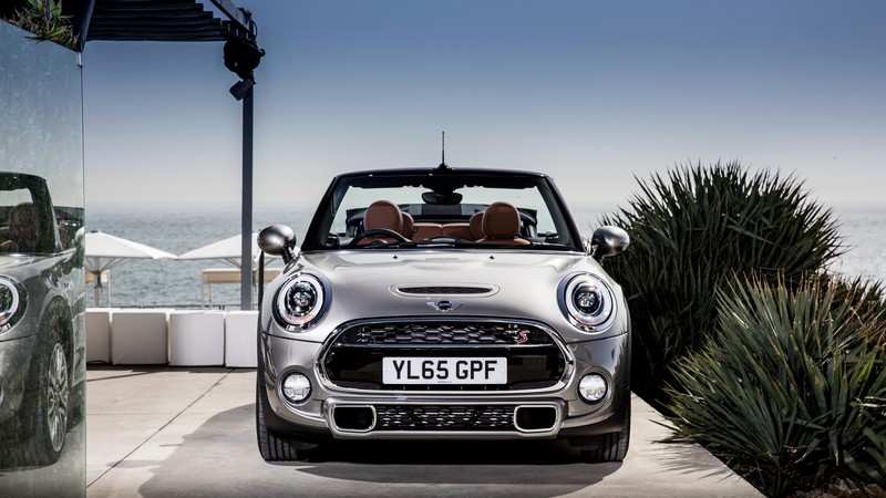 Mini Cooper S Cabrio, cabriolet, silver
