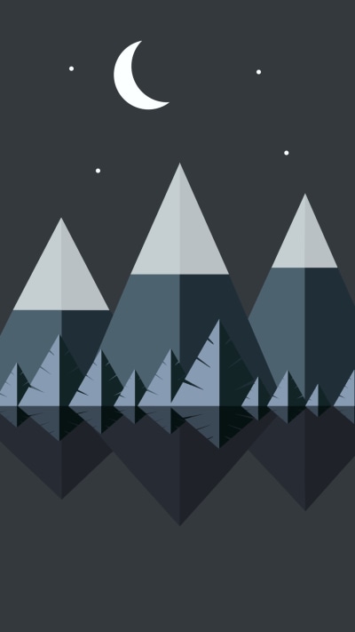 Artistic Minimalist, Mountain, 1080x1920