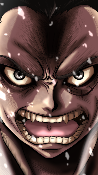 Anime One Piece, Gear Fourth, Monkey D. Luffy, 1080x1920