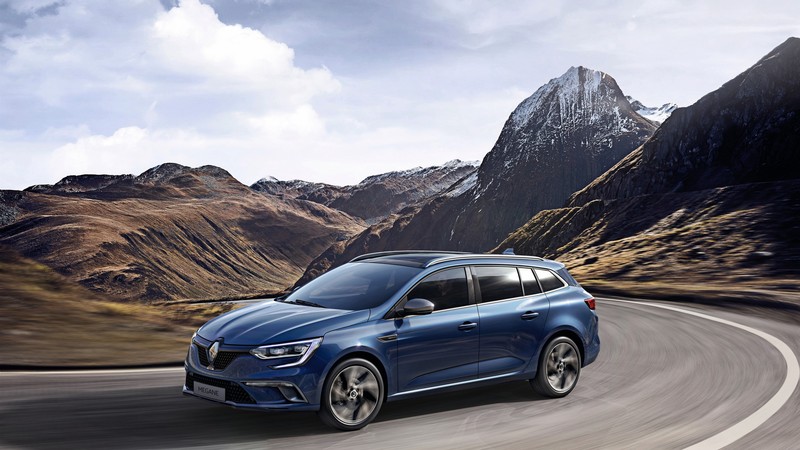 Renault Mégane Estate GT, Geneva Auto Show 2016, blue
