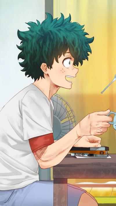 Anime My Hero Academia, Izuku Midoriya, 1080x1920