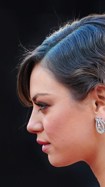 Celebrity Mila Kunis, Earrings, Face, Hair, Profile, 1080x1920