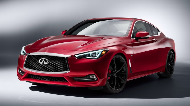 Infiniti Q 60 S 3.0t, Chicago auto show 2016, Hybrid, red