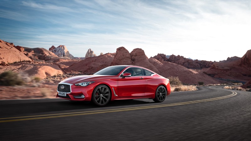 Infiniti Q 60 S 3.0t, Chicago auto show 2016, Hybrid, red