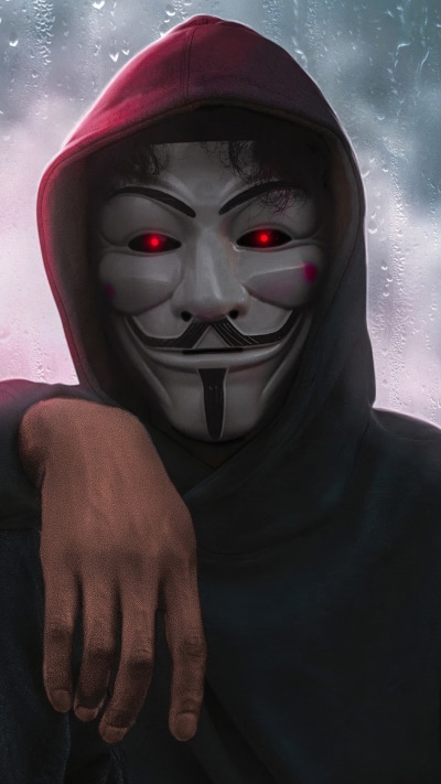 Technology Anonymous, Mask, Hood, 1080x1920