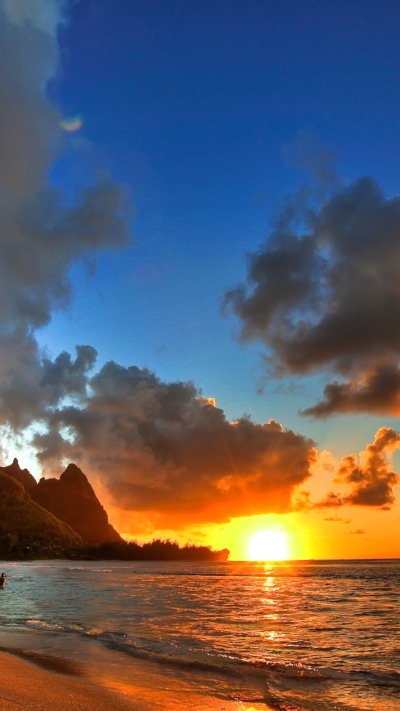 Earth Sunset, Cloud, Ocean, Sand, Coastline, Beach, 1080x1920