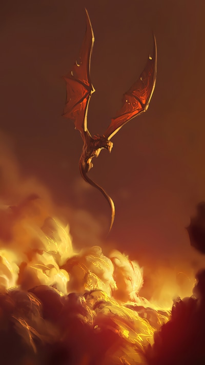 Fantasy Dragon, Cloud, 1080x1920