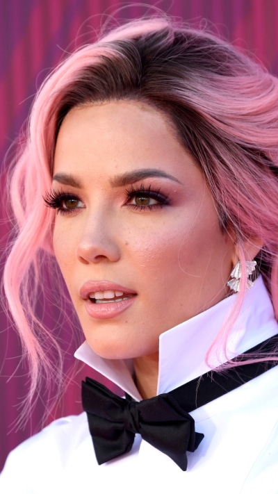 Music Halsey, Singer, American, Pink Hair, Halsey (Singer), Face, 1080x1920