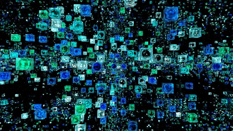 volume, square, abstraction, 4k