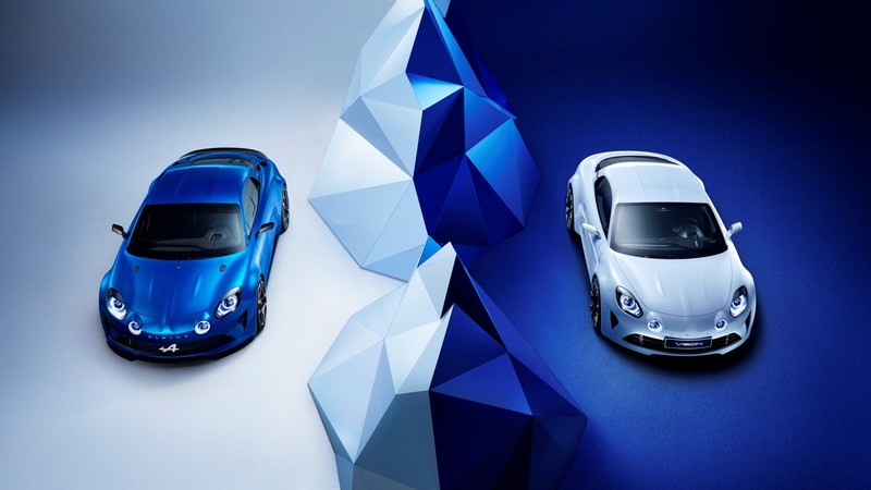 Renault Alpine Vision, Geneva Auto Show 2016, sport car, white, blue