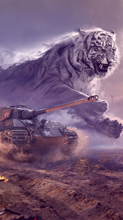 Video Game World Of Tanks, Tank, Tiger, 1080x1920
