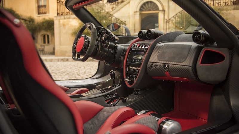 Pagani Huayra BC, Geneva Auto Show 2016, ultra-light super car, sport car, interior