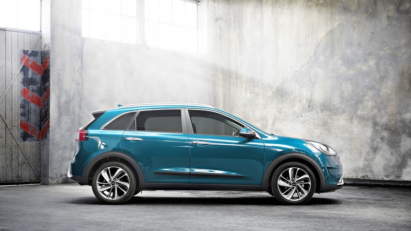 Kia Niro Worldwide, Geneva Auto Show 2016, hybrid, electric cars, crossover, blue