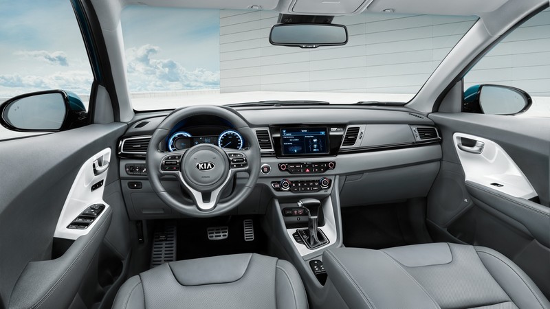 Kia Niro Worldwide, Geneva Auto Show 2016, hybrid, electric cars, crossover, interior