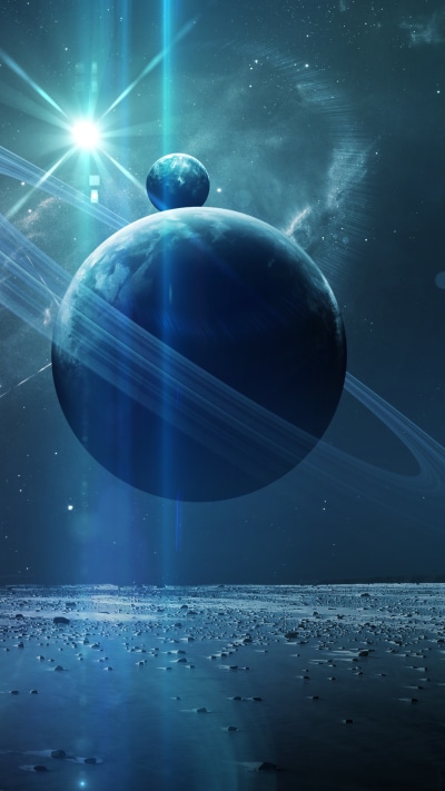 Sci Fi Planets, Planetary Ring, 1080x1920