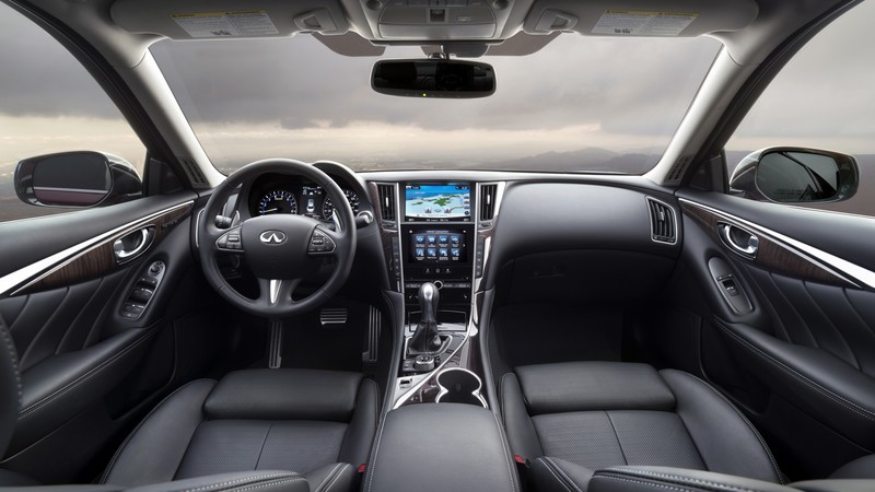 Infiniti Q50S 3.0t, Chicago auto show 2016, Hybrid, interior