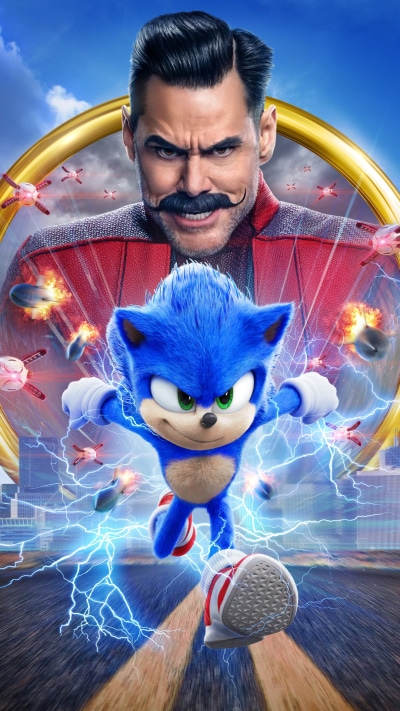 Movie Sonic the Hedgehog, Jim Carrey, Doctor Robotnik, 1080x1920