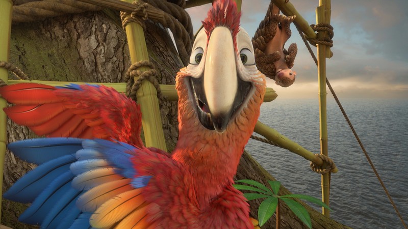 Robinson Crusoe, parrot, Best Animation Movies, cartoon