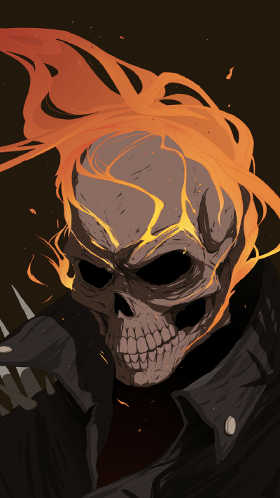 Comics Ghost Rider, Johnny Blaze, 1080x1920