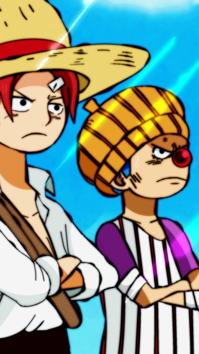 Anime One Piece, Shanks (One Piece), Buggy (One Piece), 1080x1920
