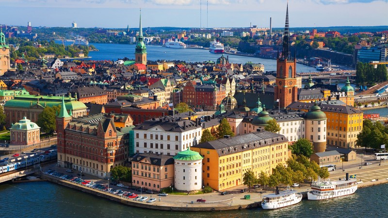 Stockholm, Sweden, Vaxholm Mariefred, old town