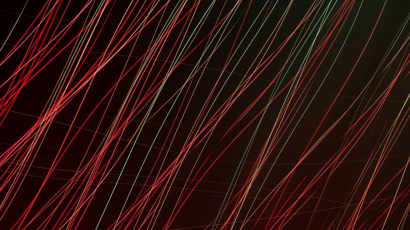 lines, thread, neon, stripes, 4k