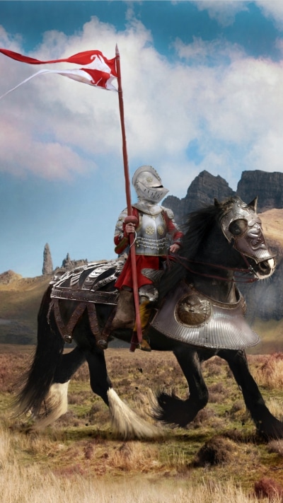 Fantasy Knight, Horse, Medieval, Armor, 1080x1920