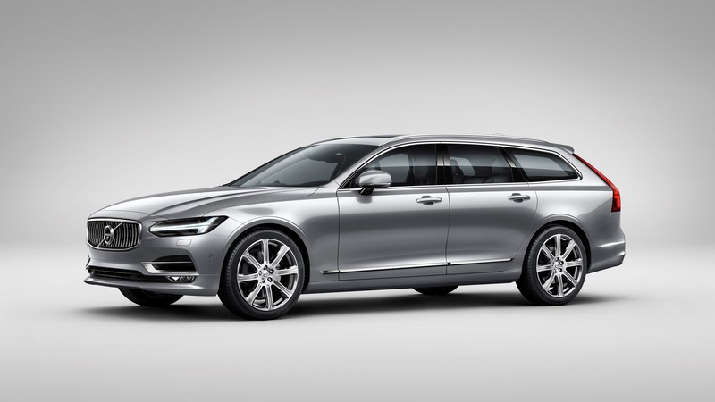 Volvo V90, Geneva Motor Show 2016, sedan, grey
