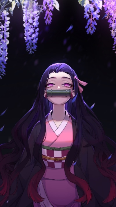Anime Demon Slayer: Kimetsu no Yaiba, Nezuko Kamado, 1080x1920